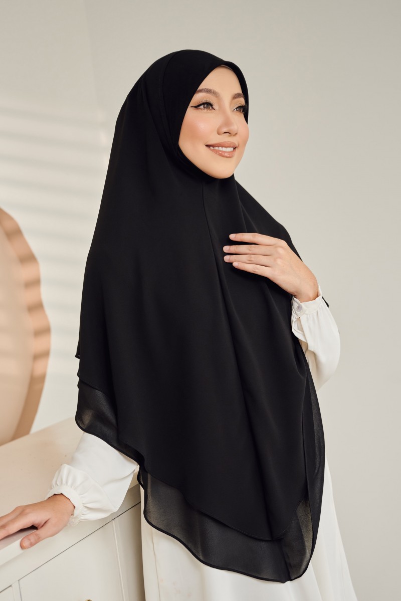 Nageena Khimar in Black